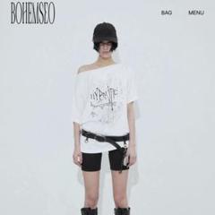bohemian seoul bohemseo シズニルック ロンT トップス BOHEMIAN SEOUL】 TRAIL OF EXTINCTION PRINTED LONG SLEEVE