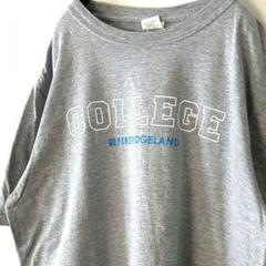 カレッジ FIRST RIDGELAND Tシャツ L グレー 灰色 古着