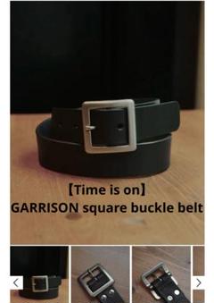 最終値引き！GARRISON square buckle belt 80 GARRISON square buckle belt】 - Time is on