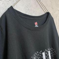 ヘインズ 古着 SLUT プリント アメリカ輸入 Tシャツ 半袖 黒色 大きめ