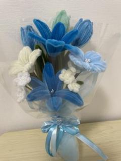 az モールフラワー　デイジー6束　枯れないお花　ハンドメイド　卒業・入学 モールフラワー 花束 枯れないお花 ハンドメイド 卒業・入学