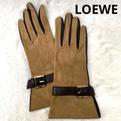 ロエベ　グローブ　1月10日まで出品 Yahoo!オークション - ロエベ LOEWE 手袋 5本指 グローブ レザー