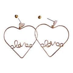 ハート かわいい レディース おしゃれ プレゼント (loveハートゴールド)