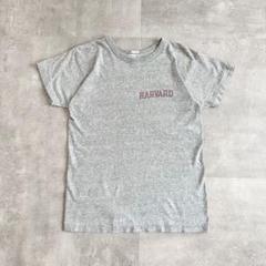 80s champion 88/12 HARVARD 染み込みプリント Tシャツ