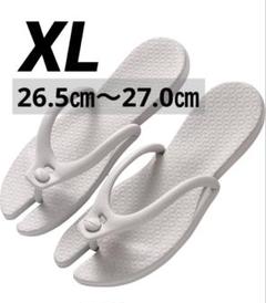 【海・必需品！！】組み立てビーチサンダル軽量折り畳み旅行スリッパ 携帯グレーXL