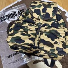 ほぼ未使用 一度使用のみ BAPE×PORTER エイプ ポーター