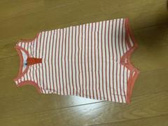 プチバトー　ベビーロンパース　ノースリーブ　ボーダー　petitbateau 服