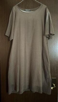 夏向き♪美品　生地がすてきなワンピース　かぐれ khadi エレファンブランのサムネイル