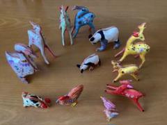【匿名配送】昭和レトロ／手作りの動物オブジェ13点セット