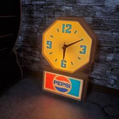 専用品　　　ビンテージ PEPSI ペプシコーラ 壁掛け時計USA 当時物 Vintage Pepsi Wall Clock / ペプシ 壁掛け時計 - TOYS & JUNKS