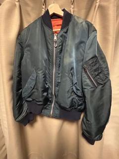 ALPHA ma-1 ネイビー　mada in usa 80s
