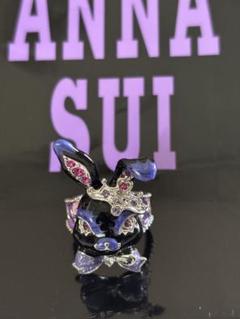 ANNA SUI ブレスレット　ウサギ　花　玉乗りうさぎ　アナスイ　未使用　レア ANNA SUI ブレスレット ウサギ 花 玉乗りうさぎ アナスイ 青