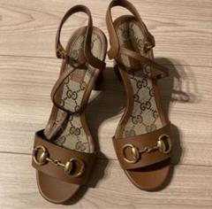 値下げ!超美品!未使用!GUCCI ブラウン ストラップサンダル 35
