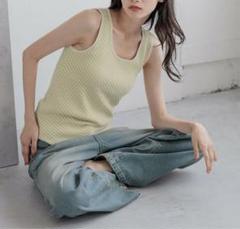 LOWRYS FARM ローリーズファーム　柄物シンプルタンクトップ