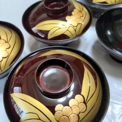 輪島塗 黒塗花蒔絵 椀 10客 天然木製漆器 2876b580a7c5a3c1de3d8db2647238