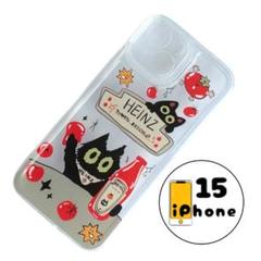 【割引有り】iPhone15 ケース　カバー　スマホケース　猫　クリアーケース