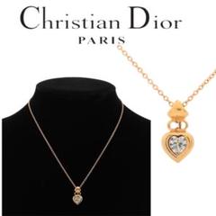 Dior ディオール ネックレス ハート型【鑑定済】 CDロゴ