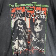 ✮Tシャツ　バンドTシャツ　ロブ・ゾンビ×アリス・クーパー　フェード感　XL✮ ✮Tシャツ バンドTシャツ ロブ・ゾンビ×アリス・クーパー