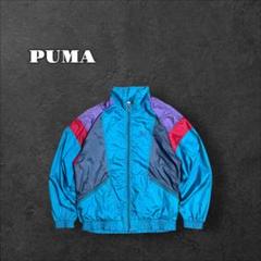 PUMA プーマ 90s ナイロンジャケット 短丈 パープル ターコイズ レッド