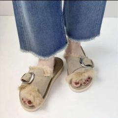 CAMINANDO プラージュ別注シングルストラップファーサンダル CAMINANDO Plage別注 SINGLE STRAP FUR サンダル - メルカリ