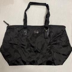 美品【COACH】57㎝ナイロンボストンバッグ 折りたたみ COACH - ◎大容量◎ COACH レザー ナイロン 2way ボストンバッグ