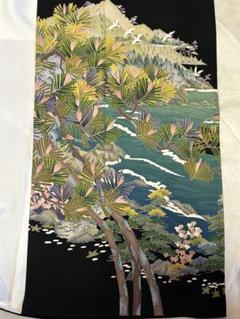 【時間指定不可】 山水松 黒留袖 着物 1回着 - メルカリ 着物・浴衣