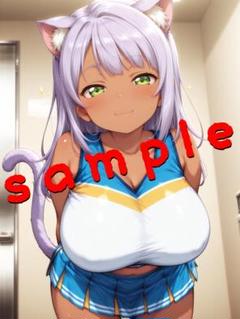a 013 1点モノ　イラスト　美少女　A4ポスター　高画質　猫耳　アニメ