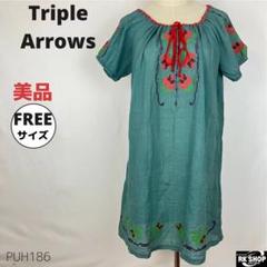 Triple Arrows トリプルアローズ ワンピース チュニック 刺繡 快適