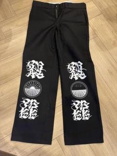 Dickies 狂蜂　クレイジービーコラボ 黒 ワークパンツ グラフィック Dickies 狂蜂 クレイジービーコラボ 黒 ワークパンツ
