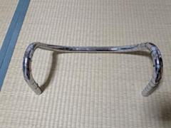 ☆H１至宝館 中古 競輪 KEIRIN ピスト ハンドル NITTOH ニットウ 日東 初期CRAFT B123 稀少 ３４０ミリ 深曲り NJS刻印 未使用に近い 美品 H1至宝館 中古 競輪 KEIRIN ピスト ハンドル NITTOH ニットウ