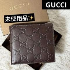 未使用級✨GUCCI グッチ　二つ折り財布　グッチシマ146223 ブラック 未使用級✨GUCCI グッチ 二つ折り財布 グッチシマ146223