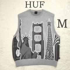 楽天市場】HUF WORLD TOUR SWEATER VEST HUF ハフ ベスト ハフ
