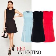 【美品】RED VALENTINO ドレス　ワンピース　花柄　ペイズリー 美品】RED VALENTINO ドレスワンピース花柄ペイズリー