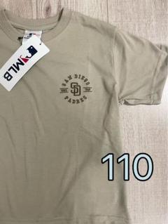 MLB パドレス ロゴ Tシャツ 半袖 刺繍 ベージュ 110