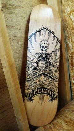 新品 CREIGHT クリエイト 波乗仙人図スケートデッキ