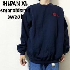 【人気刺繍ロゴ長袖スウェット】ギルダン 古着トレーナー DSI ビッグサイズ