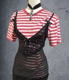 y2kpolo Ralph Laurenボーダー刺繍ポニーピチT平成ギャル古着屋 y2kpolo Ralph Laurenボーダー刺繍ポニーピチT平成ギャル古着屋