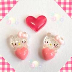 394さ ハローキティ キティちゃん ネイルパーツ サーモンピンク
