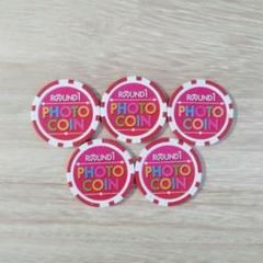 ROUND1 コイン 5枚 プリクラ フォトメダル フォトコイン
