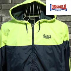 LONSDALE ウインドブレーカー ネイビーxイエロー