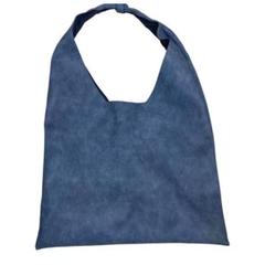 美品 青いノットハンドルトートバッグ