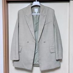 裏地付き 肩パット Ｈ＆Ｍ レディース Ｌ テーラード ジャケット ベージュ
