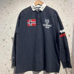 90sPOLO RALPH LAUREN US VS NORWAYラガーシャツ