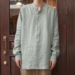 maatee&sons ドSリネン プルオーバーシャツ タケスミ