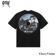 REVENGE GALLERY ブラック Tシャツ XL REVENGE GALLERY リベンジ パラリシス Tシャツ ブラック M