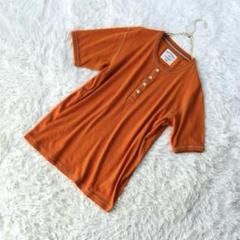 【オリジナルウォッシュ】ヘンリーネック リブ編み半袖Tシャツ ヴィンテージ