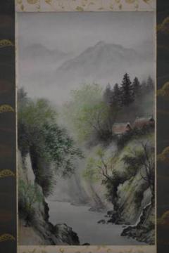 真作/佐藤古岫/山水清峡図/桐共箱付/布袋屋掛軸HI-544 真作/佐藤古岫/山水清峡図/桐共箱付/布袋屋掛軸HI-544 - メルカリ