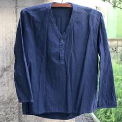 80s ビンテージ ミリタリー ブルガリア軍 スリーピングシャツ ヘンリーネック