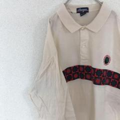 90s オーバーサイズ 刺繍 ポロシャツ