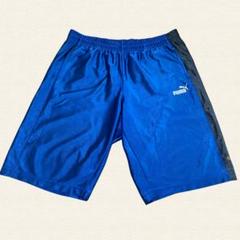 PUMA プーマ バスパン ブルー オーバーサイズ LL バスケットボールパンツ